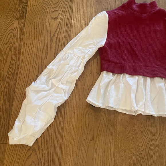 Anthropologie Peter Pan ribbed blouse size XS - Picture 3 of 6